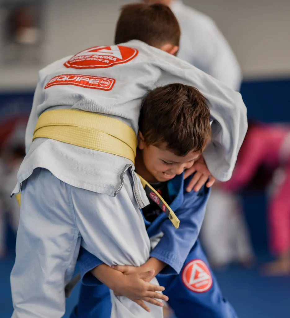 Kids Training Jiu-Jitsu at GB San Marcos